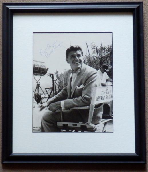 NEW ITEM Ronald Reagan Rare GE Theater Era Photo Signed and Inscribed Best Regards Framed